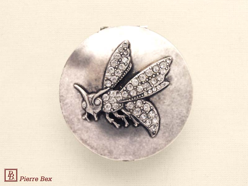 Pierre-Bex Art-Deco Dose mit Straß Fliege 45899-04