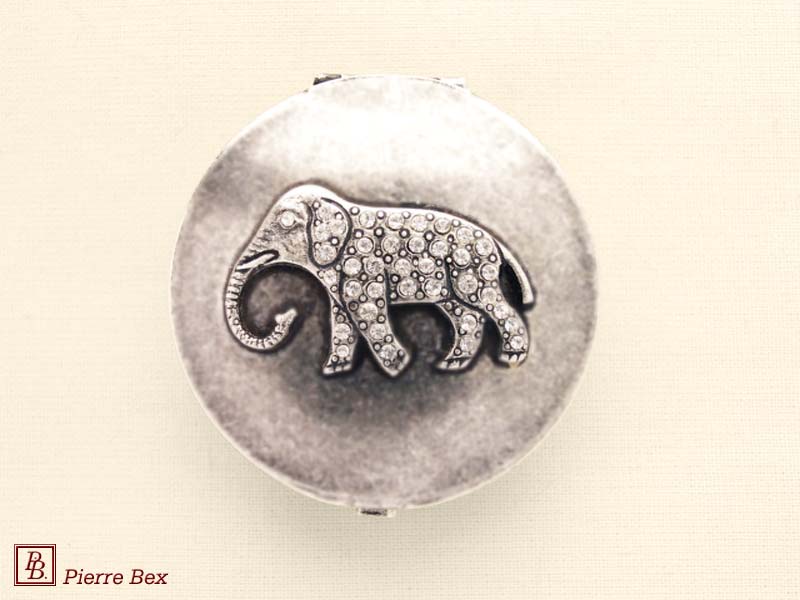 Pierre-Bex Art-Deco Dose mit Straß Elefant 45899-34