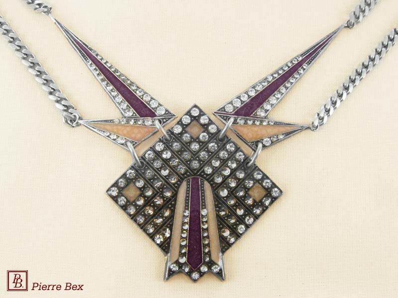 Pierre-Bex Art-Deco large necklace 49254-01