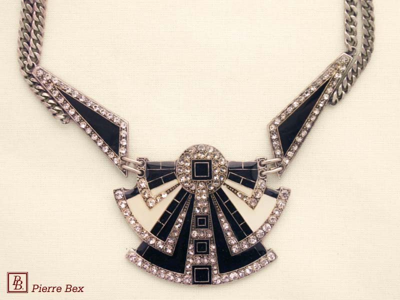 Pierre-Bex Art-Deco large necklace 49254-03