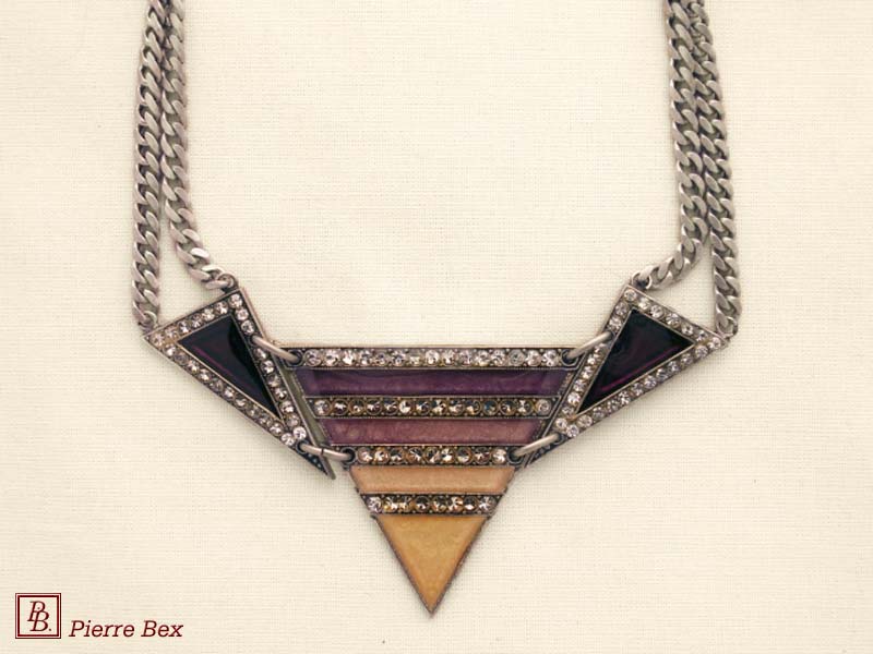 Pierre-Bex Art-Deco large necklace 49254-06